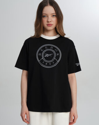 Футболка женская Reebok Lawn Club, Черный женщинам