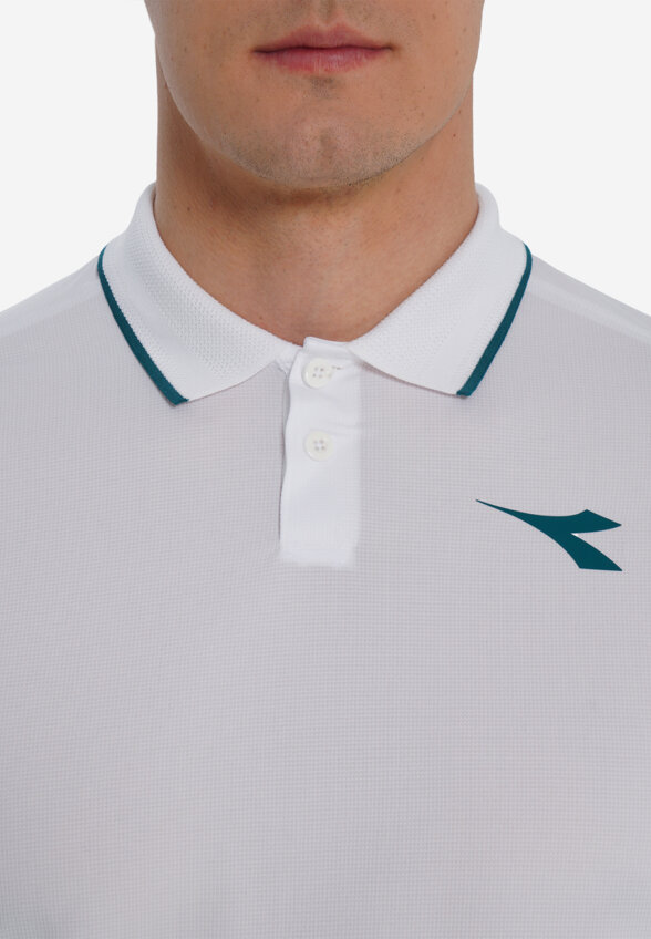 Поло мужское Diadora, Белый