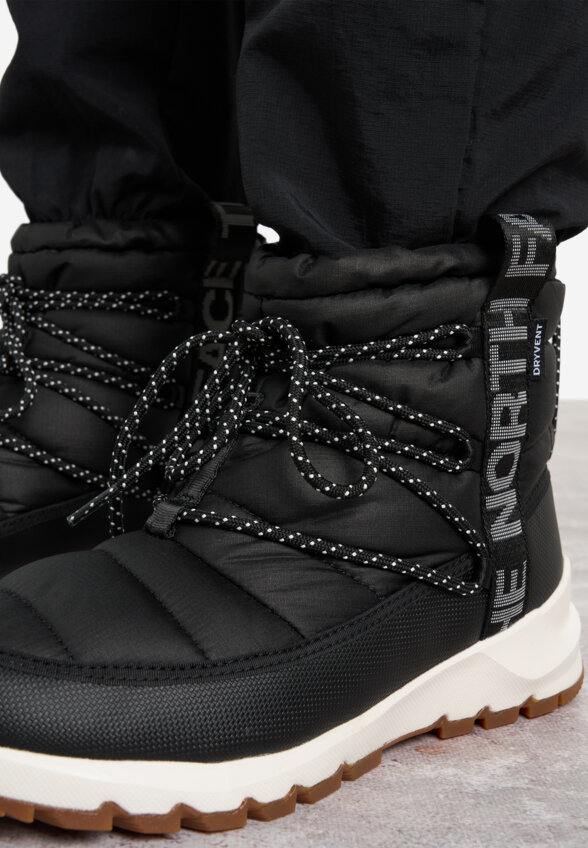 Дутики женские The North Face Thermoball Lace Up Wp, Черный