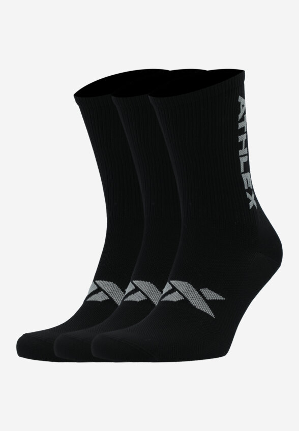 Носки Athlex, 3 пары, Черный