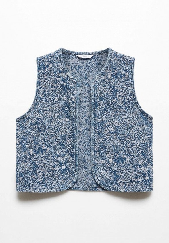 Жилет джинсовый Mango Teen