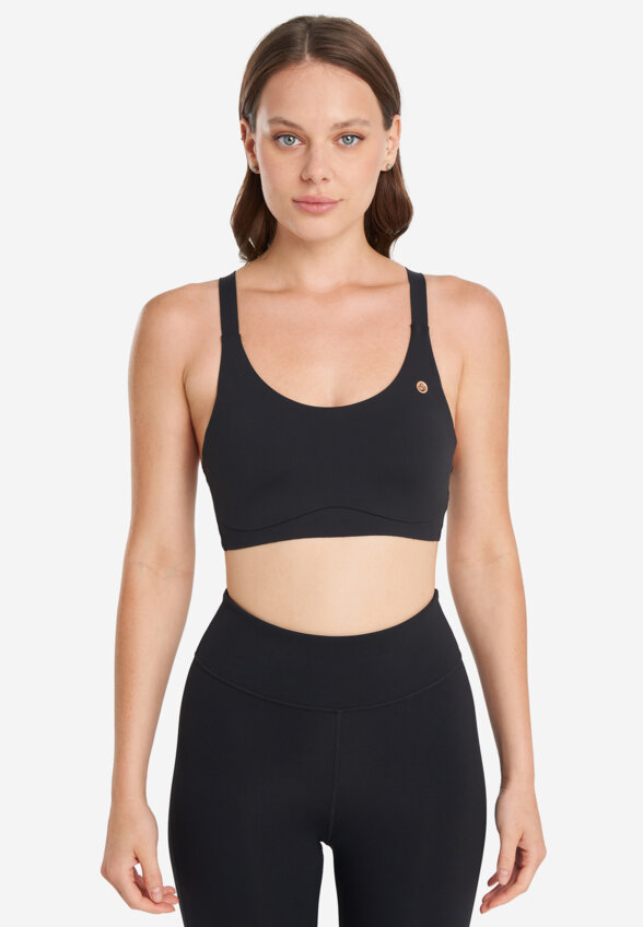 Топ бра спортивный Sensana, Черный
