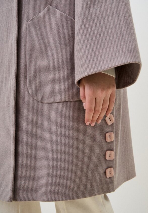 Пальто однобортное Gaxgax