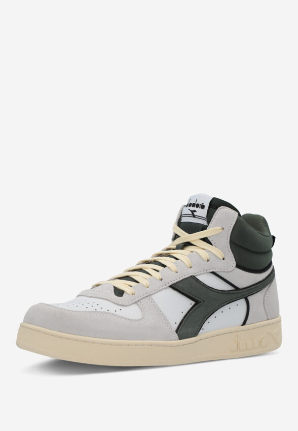 Кеды мужские Diadora Magic Basket Demi Cut Suede Leather, Белый