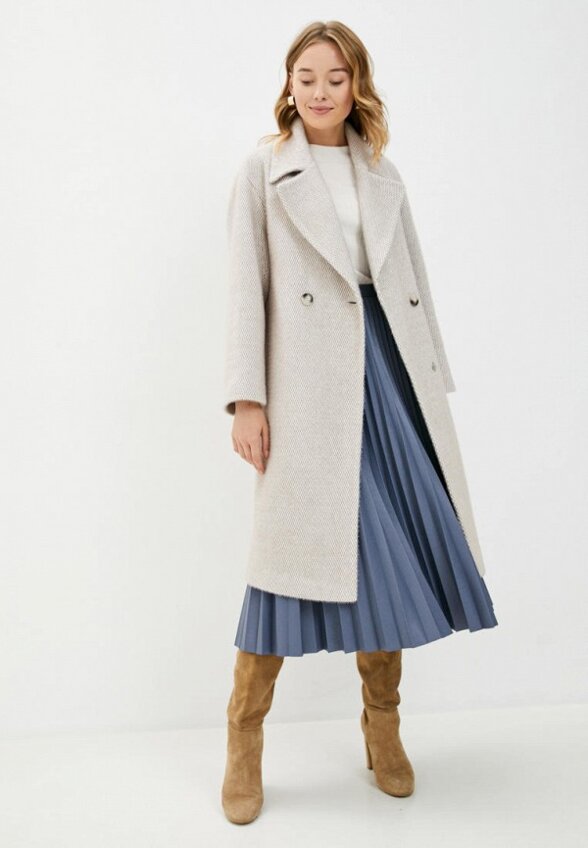 Пальто двубортное Vika Ra