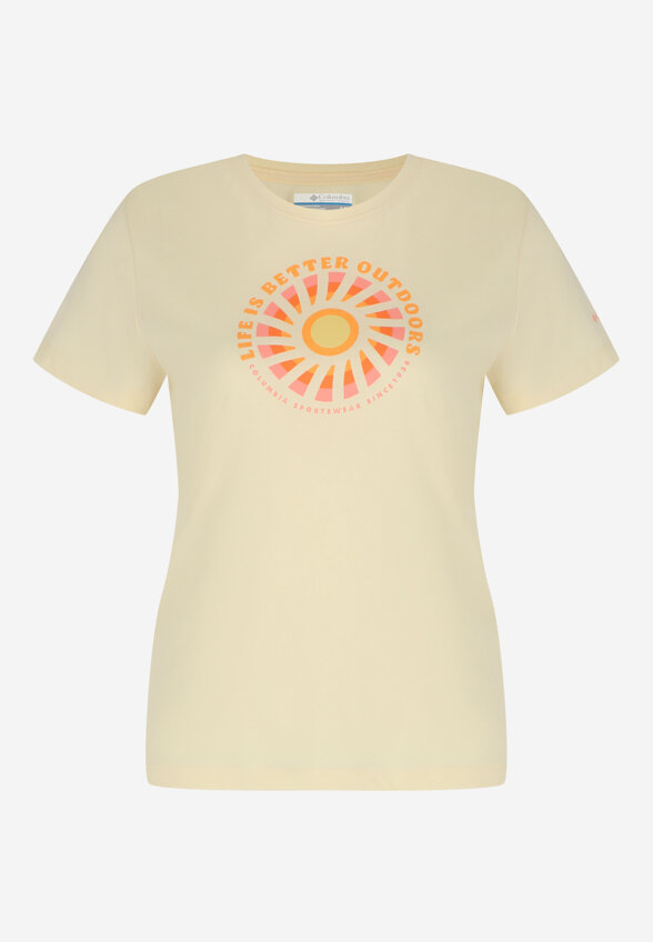 Футболка женская Columbia Ruby Springs Graphic Fitted Ss, Желтый