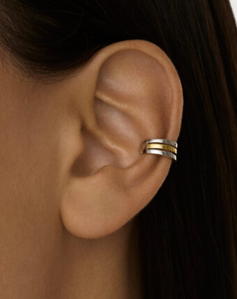 Кафф из серебра биколор MIE женщинам