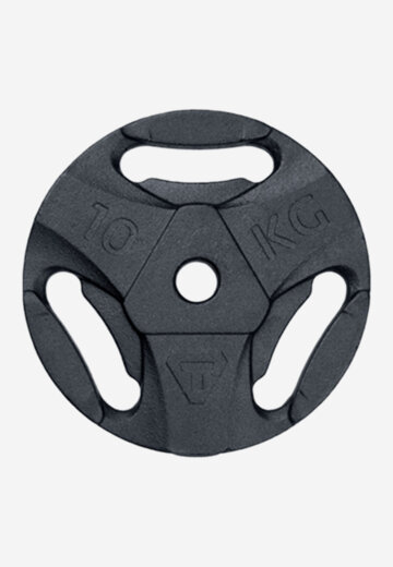 Диск 10 кг чугунный Torneo, Черный