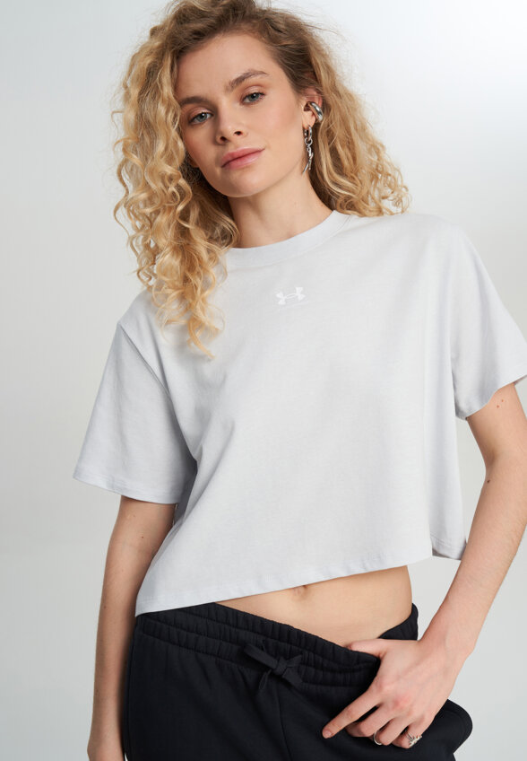 Футболка женская Under Armour Rival Boxy, Серый