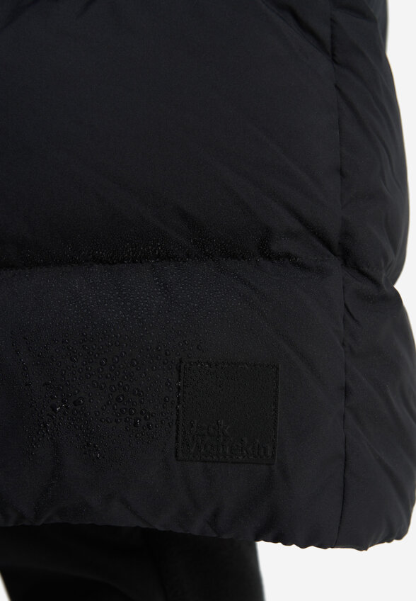 Пальто пуховое женское Jack Wolfskin Frozen Palace, Черный