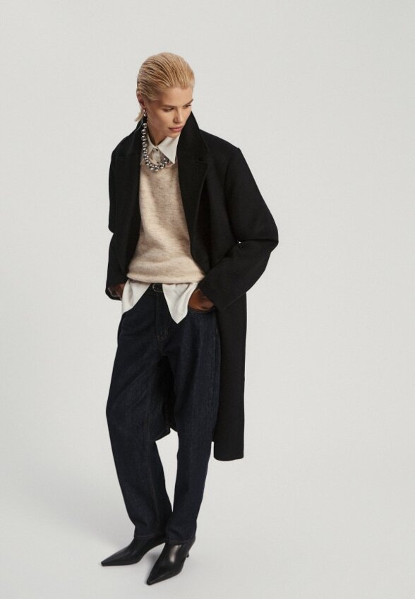 Пальто двубортное Nume