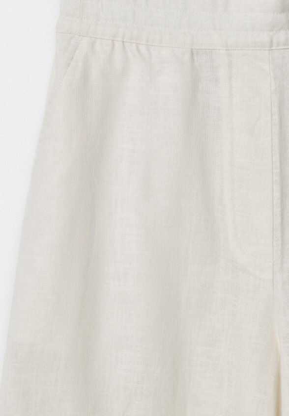 Брюки-кюлоты из смесового льна