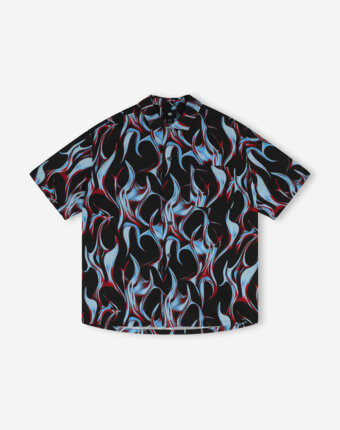 Рубашка с коротким рукавом мужская DC Shoes Full On Resort, Черный женщинам