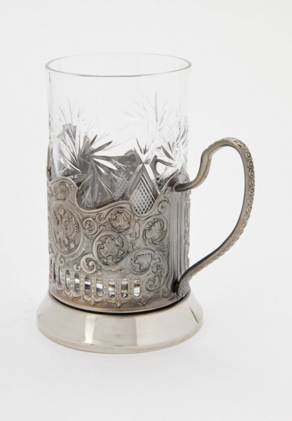 Стакан с подставкой Кольчугинский мельхиор