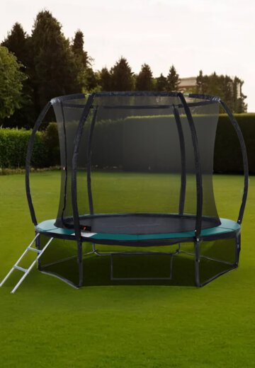 Батут KETTLER Wallaroo-80 с внутренней сеткой, 244 см, Черный