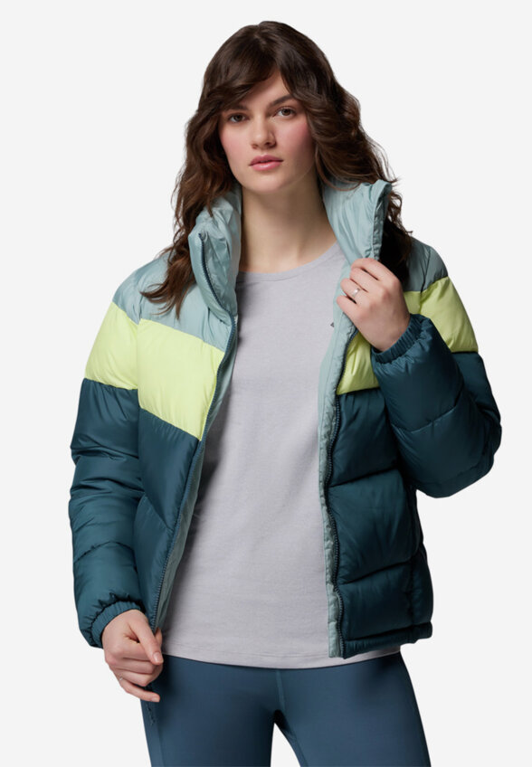 Куртка утепленная женская Columbia Puffect II Colorblock Jacket, Голубой