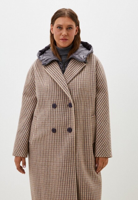 Пальто двубортное Pompa