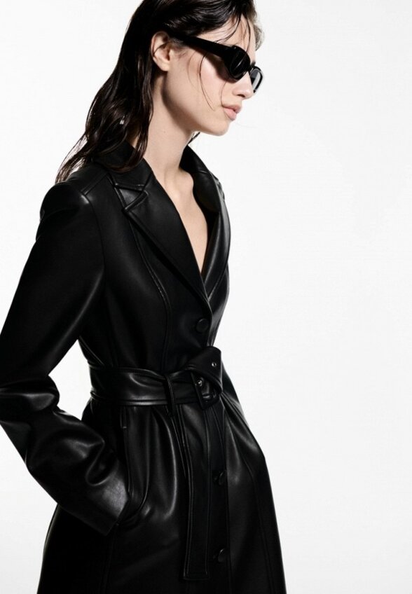 Пальто однобортное Mango