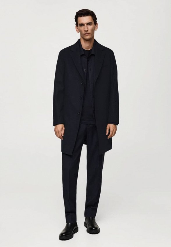 Пальто однобортное Mango Man