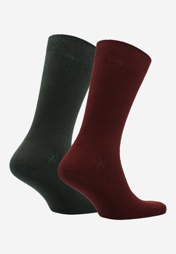 Носки Columbia Ribbed crew DC, 2 пары, Зеленый