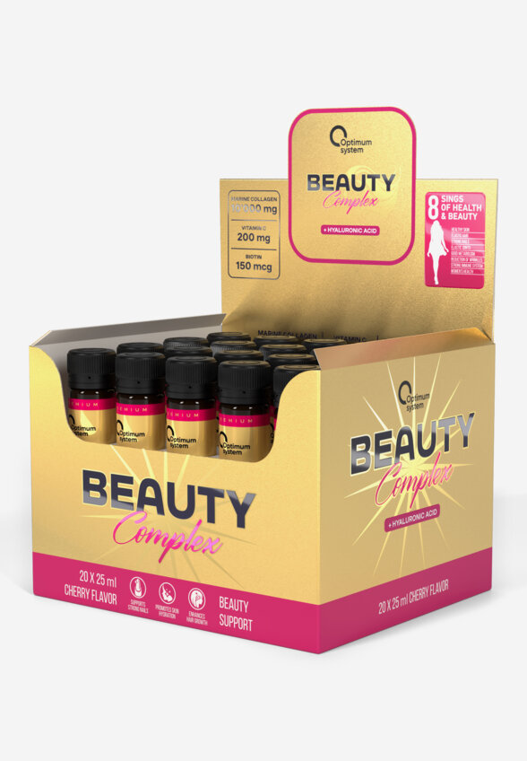 Женский спортивный витаминно-минеральный комплекс Optimum system Beauty, 20 шт, Золотой