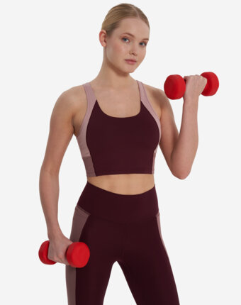 Топ бра спортивный Under Armour Meridian Colorblock, Розовый женщинам