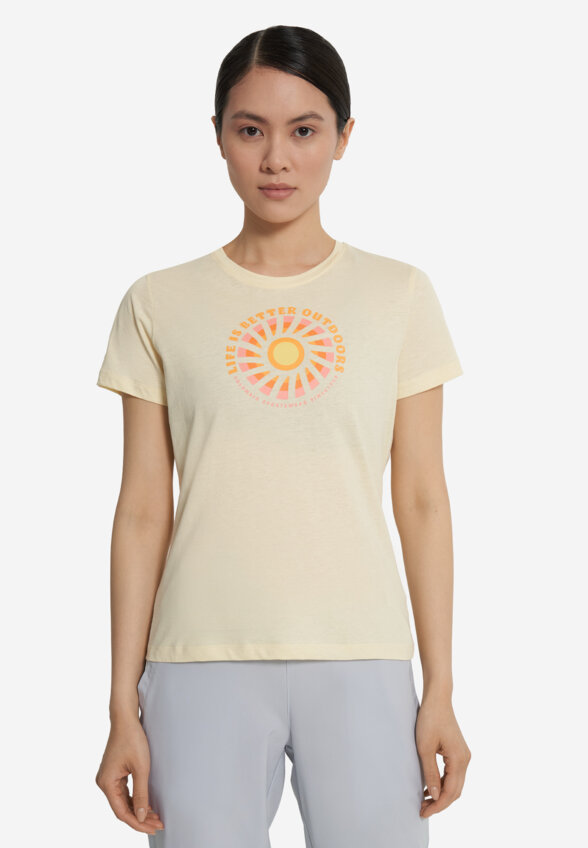 Футболка женская Columbia Ruby Springs Graphic Fitted Ss, Желтый