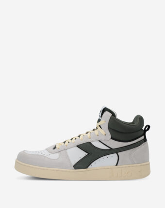 Кеды мужские Diadora Magic Basket Demi Cut Suede Leather, Белый женщинам