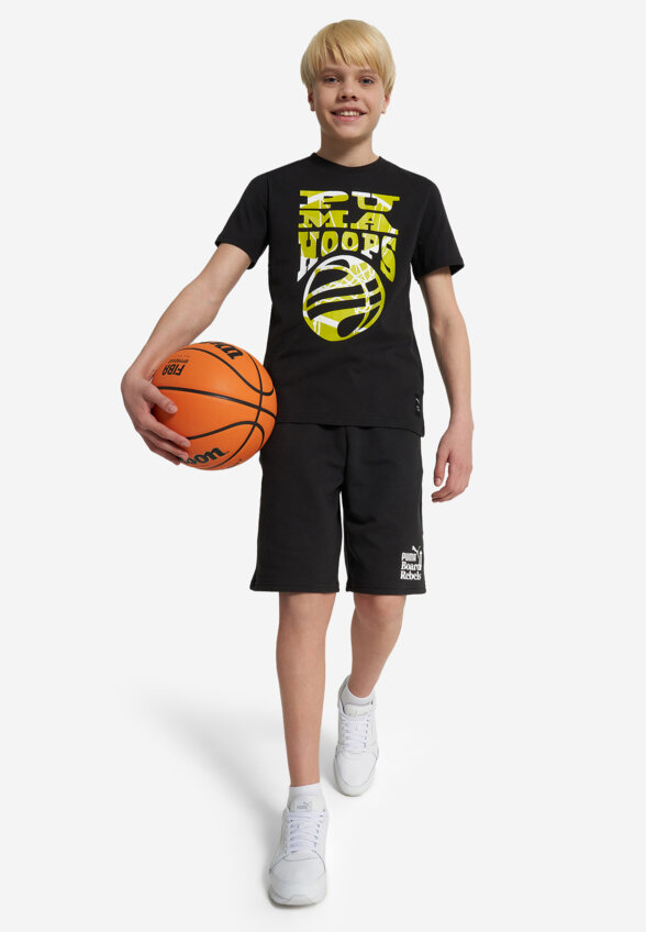 Футболка для мальчиков PUMA Basketball Blueprint, Черный