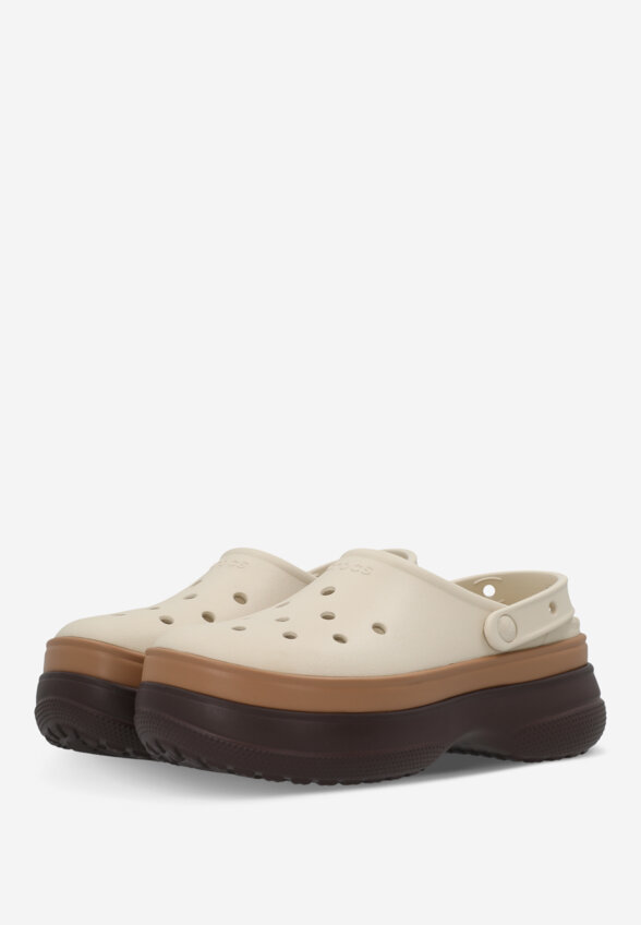 Сабо женские Crocs Classic Stacked, Бежевый