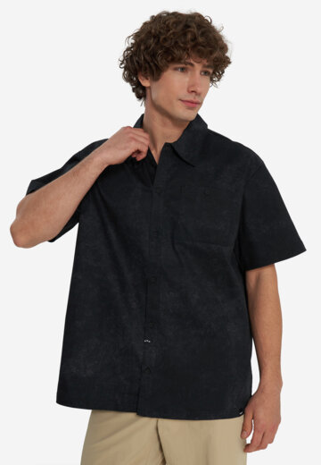 Рубашка с коротким рукавом мужская оверсайз Termit, Черный