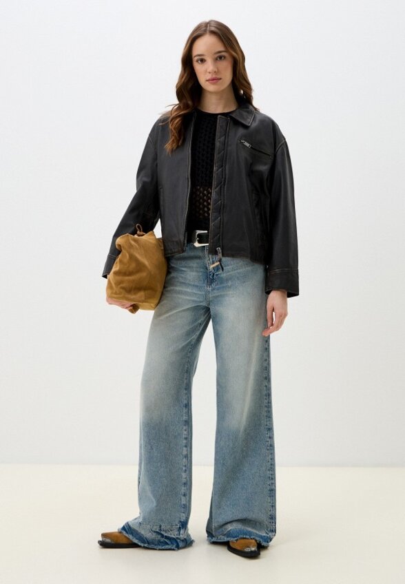 Куртка кожаная Снежная Королева