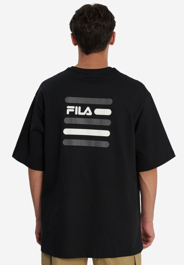 Футболка мужская оверсайз FILA, Черный