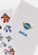 Набор наклеек детский из коллекции SELA × Robocar Poli2  - превью