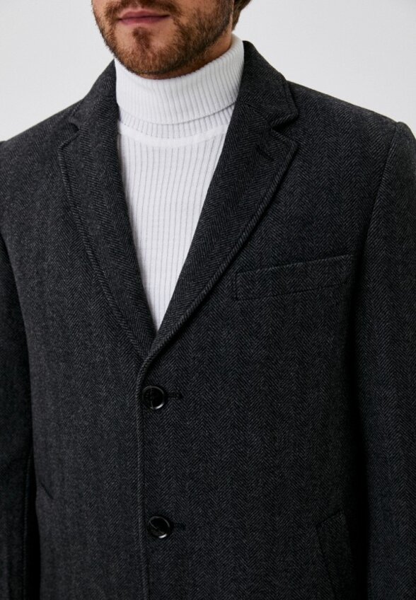 Пальто однобортное Al Franco