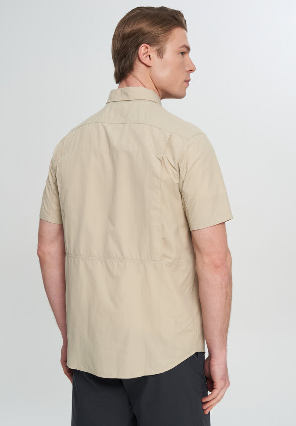 Рубашка с коротким рукавом мужская Columbia Silver Ridge 2.0 Short Sleeve Shirt, Бежевый