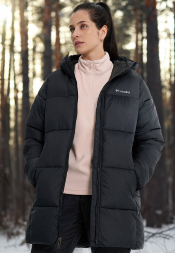 Куртка утепленная женская Columbia Puffect II Mid Hooded Jacket, Черный