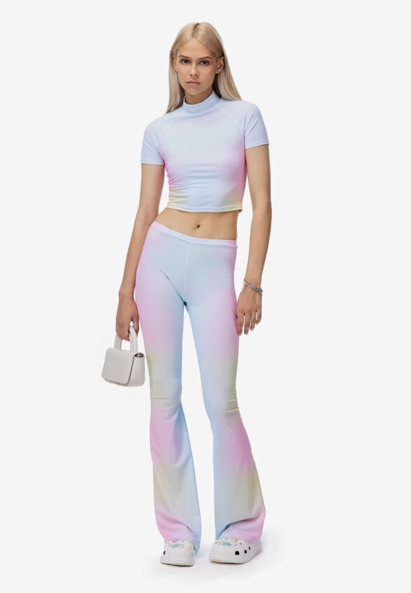 Брюки клеш Destroy Blue FABLE