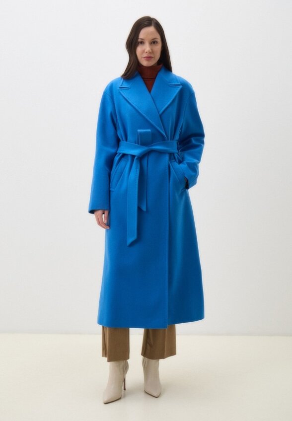 Пальто двубортное Sei Unica