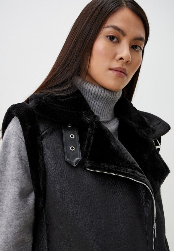 Жилет кожаный Koton