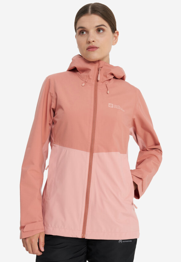 Куртка мембранная женская Jack Wolfskin Weiltal, Розовый