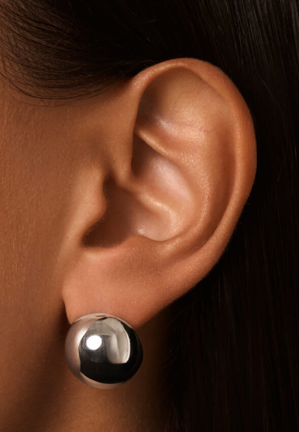 Серьги-шары ПЕНЕЛОПА из серебра MIE