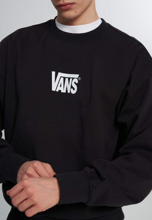 Свитшот мужской Vans Stretch Logo Crew, Черный