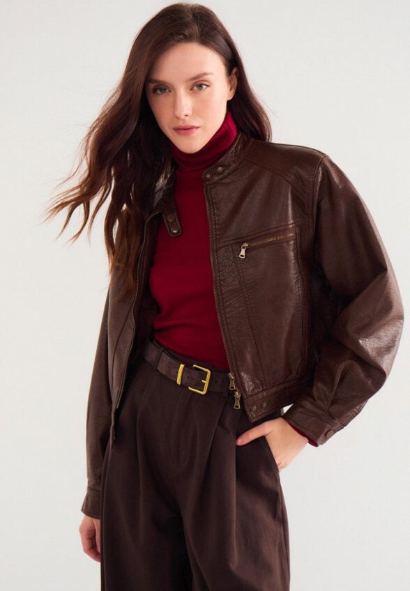 Куртка кожаная Vittoria Vicci