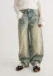 Винтажные джинсы Baggy Fit для девочек2  - превью