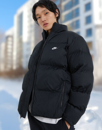 Куртка утепленная мужская Nike M NK CLUB PUFFER JKT, Черный женщинам