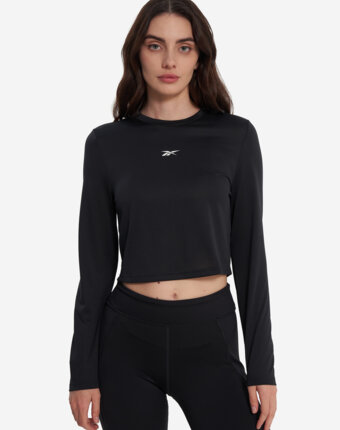 Лонгслив женский Reebok Paige Core, Черный женщинам