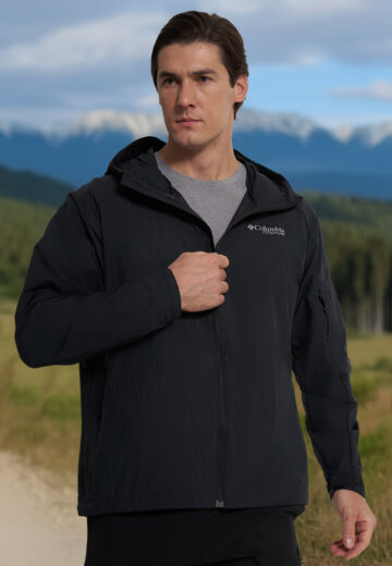 Ветровка мужская Columbia Loop Trail II Windbreaker, Черный