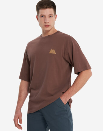 Футболка мужская Mountain Hardwear Mountains Collab Short Sleeve, Коричневый женщинам