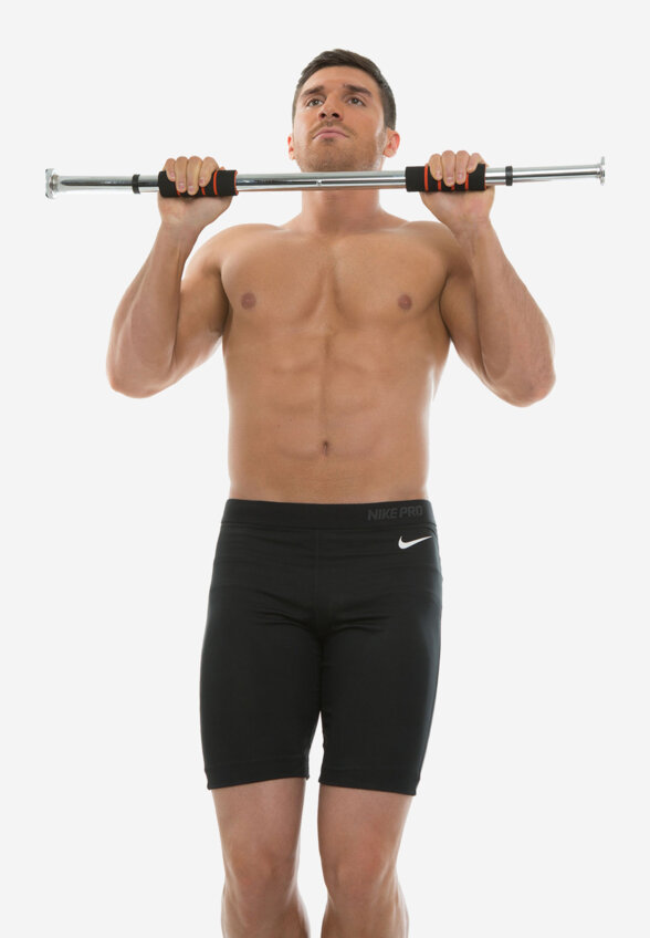 Турник дверной 61-89 см Torneo A-921, Серый